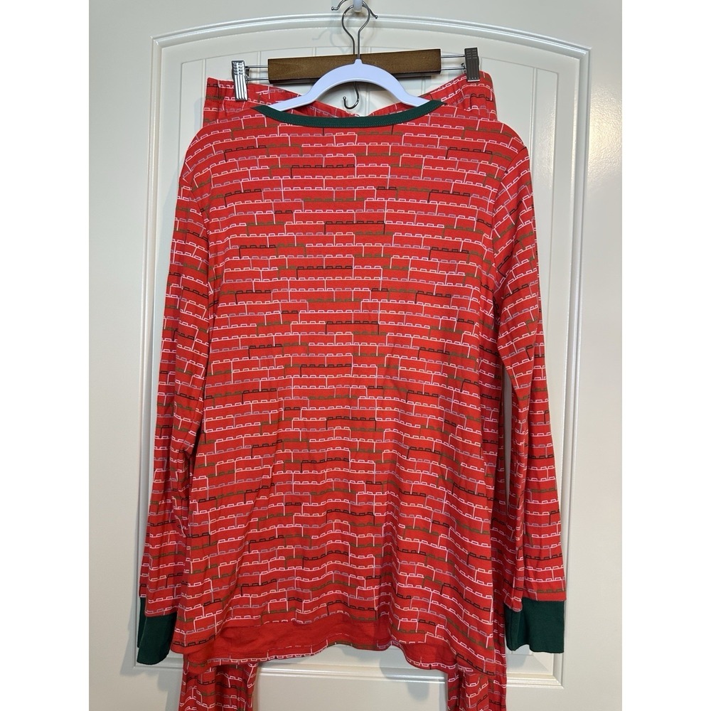 LEGO TARGET Red Stacked Brick Pattern Pajama Set Adult Size XL 100% cotton - Picture 5 of 8